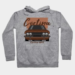 Front Brown Cortina MK3 Classic Hoodie